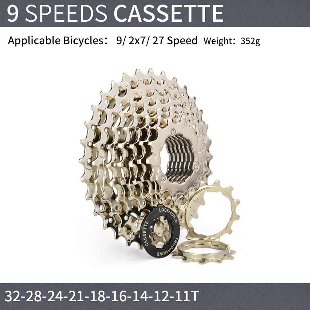 Jshou fietscassette 11v 7 8 9 10 speed fiets tandwiel onderdelen accessoires 11t 28t 32t 38t voor mountainbike racefiets mtb: Ct 9s 11t to 32t