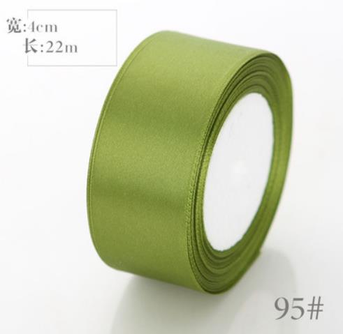 Corde d&#39;emballage en couleur 22m, largeur 4cm, ruban, cerclage de ballon, gif t, corde de fleurs, sangle lisse et brillante: Army Green