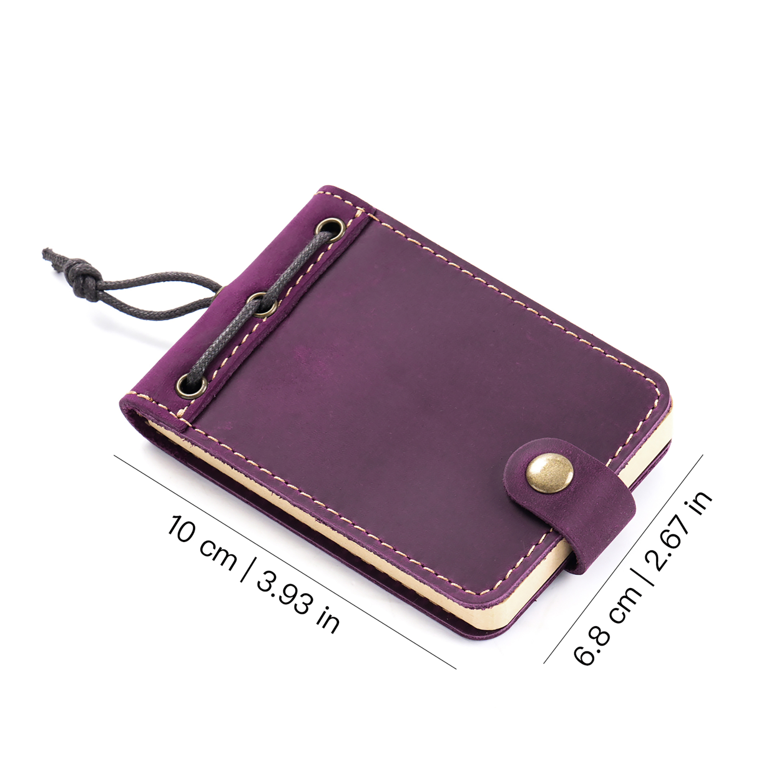 Vintage handgemaakte mini notebook planner echt leer retro schattig dagboek dagboek draagbare notitieblok schetsboek organisator briefpapier
