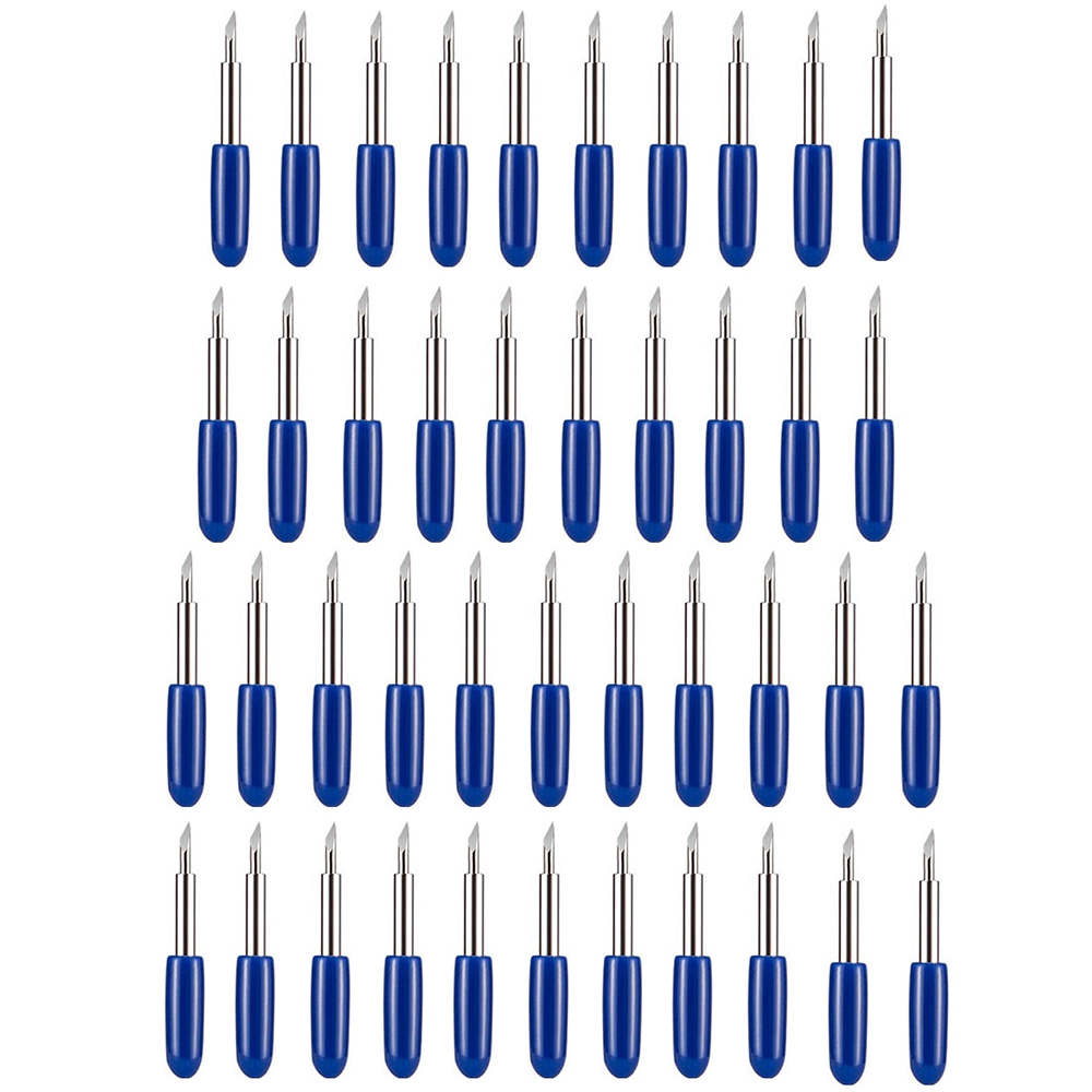 50PCS Deep Cut Replacement Blades for Cricut Explore Air 2 Maker Expression,Perfect for Cutting Thick Vinyl Fabrics: blue