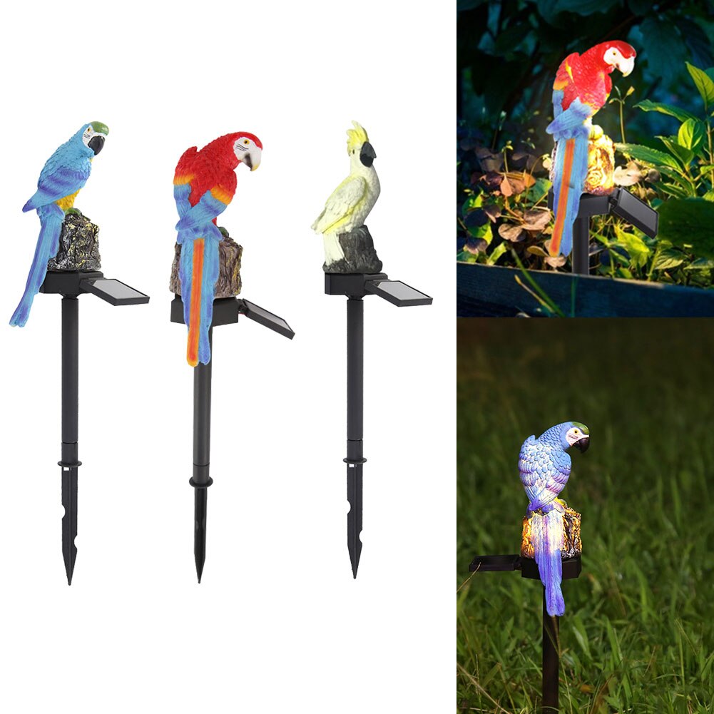 Papegaai/uil/kat zonne-energie lamp zonne-energie led gazonlamp buiten waterdichte tuin landschapslamp huis tuindecoratie