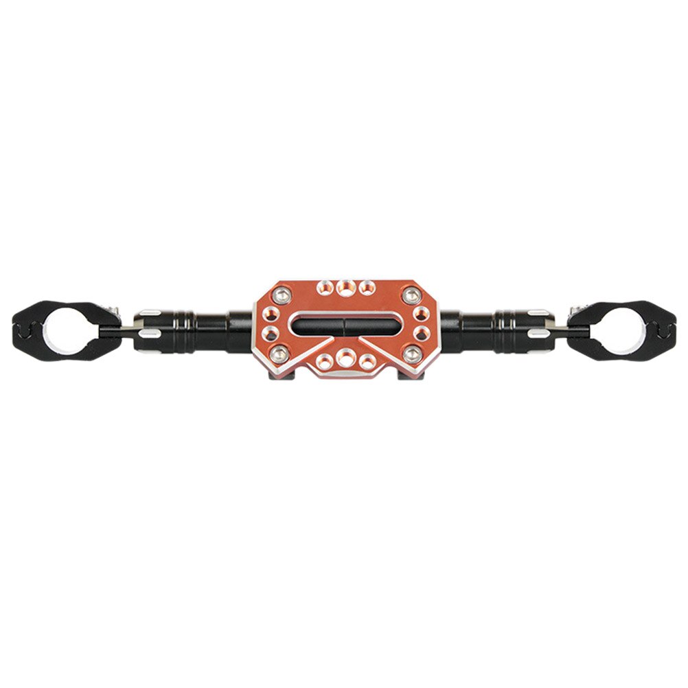Base de montaje del manillar de la motocicleta del CNC para el cargador mango auxiliar del balancín barra de equilibrio ajustable barra de refuerzo A30: Naranja