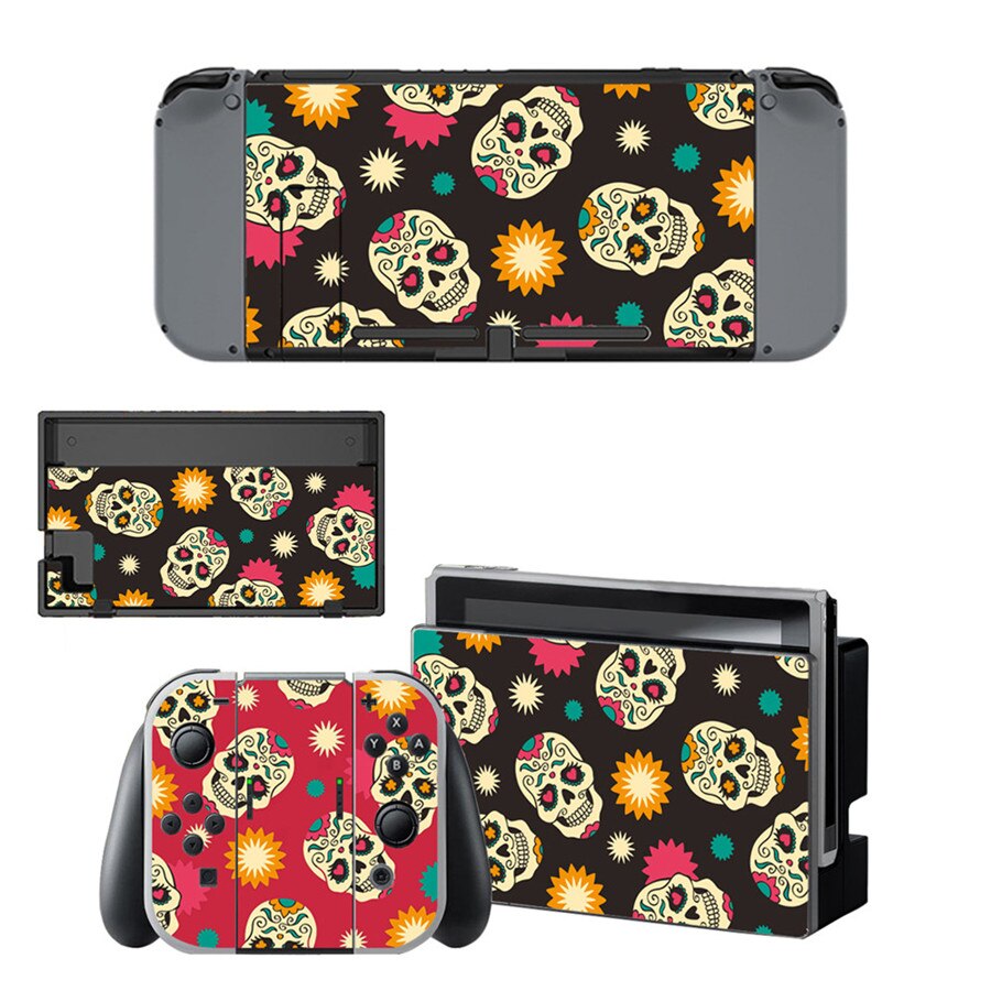 15 stili Cool Skull Style Decalcomania Del Vinile Autoadesivo Della Pelle Per Nintend Interruttore NS NX Console & Joy-con Gioco accessori: Style 2