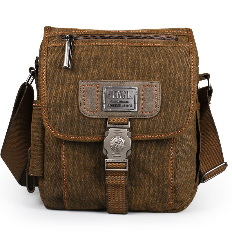 Mannen Tas Canvas Schoudertassen Leisure Slijtvast Retro Cross Messenger Vintage Tas Casual Mode Crossbody Tas: Default Title