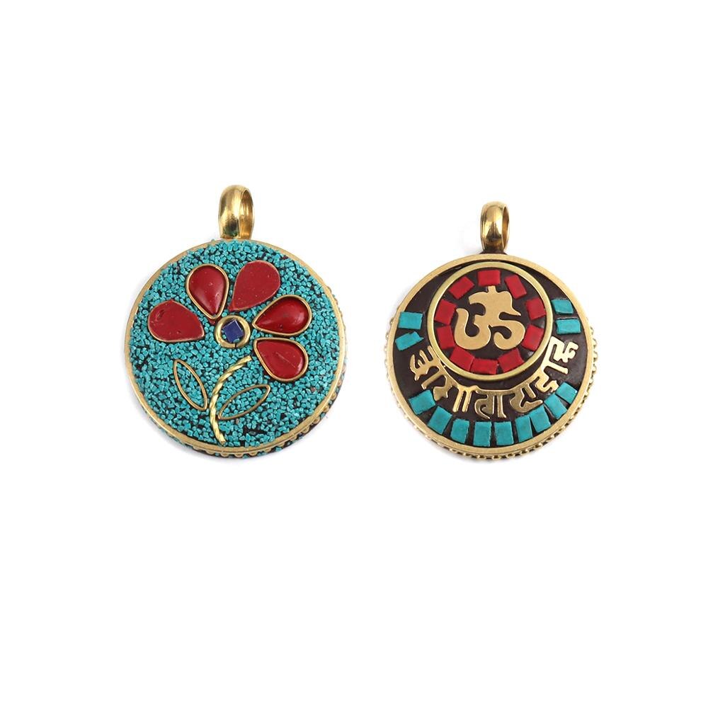 DoreenBeads Ethnische Serie Anhänger Zink Legierung Auf Religiöse Anhänger Horn-förmigen Gold Mehrfarbig Schmuck DIY Charme, 1 PC