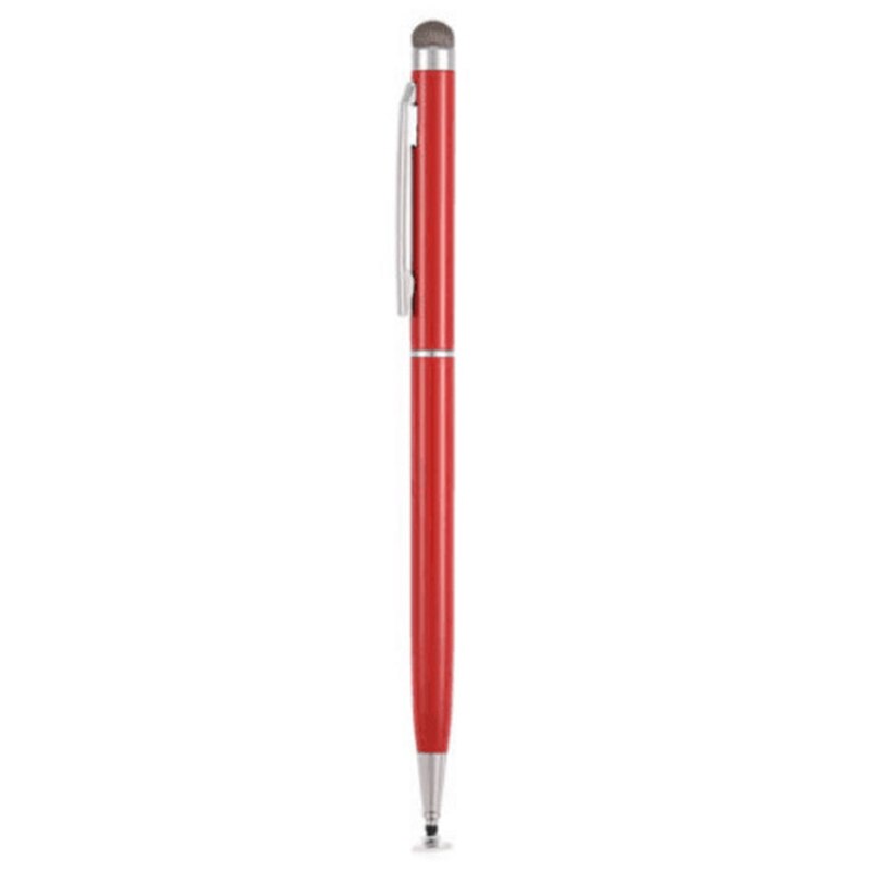 1Pc Mini 14Cm Mobiele Telefoon Stylus Fijne Punt Ronde Dunne Tip Capacitieve Touchscreen Stylus Pen Universeel Voor ipad Voor Iphone: Red