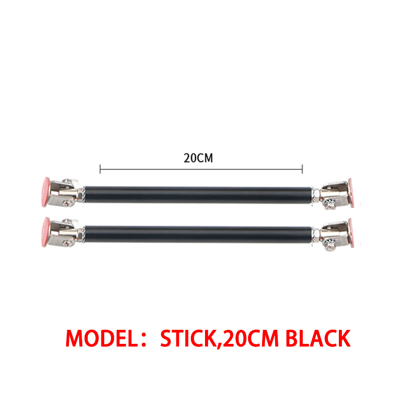 2psc 150Mm Universele Auto Splitter Staven Racen Verstelbare Voorbumper Lipsteun Steunsteun Beugel Trekband Pull Bar Kit: GRIJS