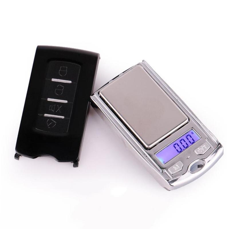 200g/0.01g Electronic Scale Mini Jewelry Household Accurate Flat Scale Key Car Weighing Electronic Portable Scales Digital