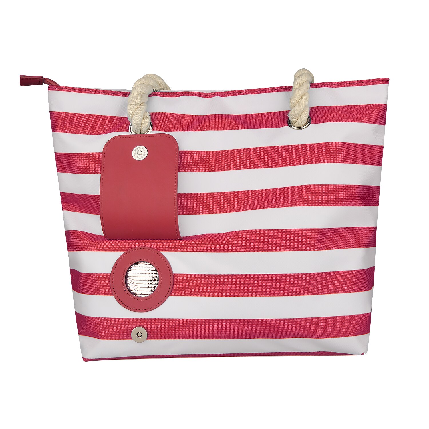 Wessleco Tragbare Strand Wein Handtasche Wein Tote Tasche mit Versteckte Spender Isolierte Große Wein Kühltasche Mit Wein blasiert: rot