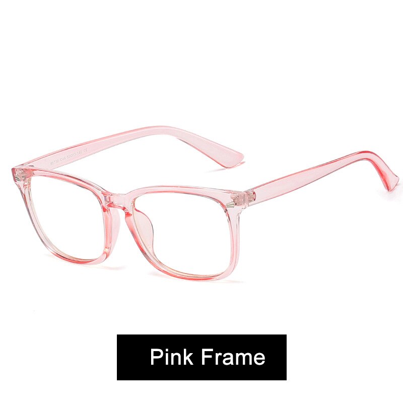 Woman Glasses Square Frame Women Optical Computer Blue Light Blocking Eyeglasses Black Radiation Goggles Spectacles Eyewear: pink frame