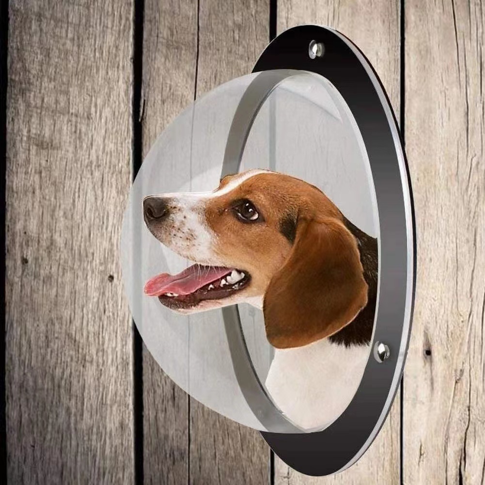 Valla de burbujas para perros y cachorros, ventana transparente de cúpula acrílica duradera para evitar que se escape,