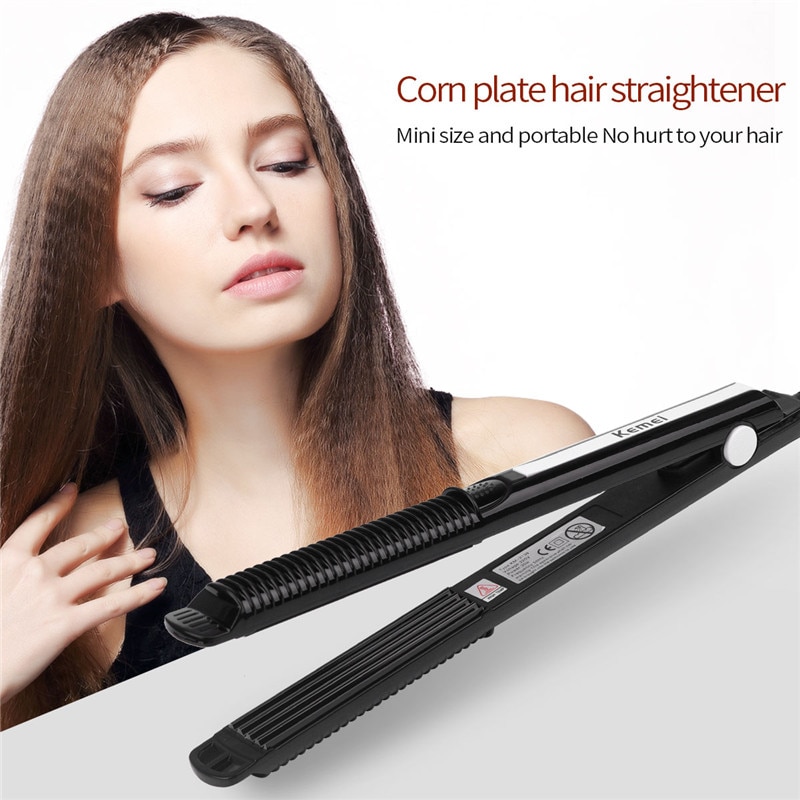 Electronic Hair Straightener Crimper Corn Plate Straightening Corrugated Iron Small Waves Hair Curler Styling Tool Accessory P46