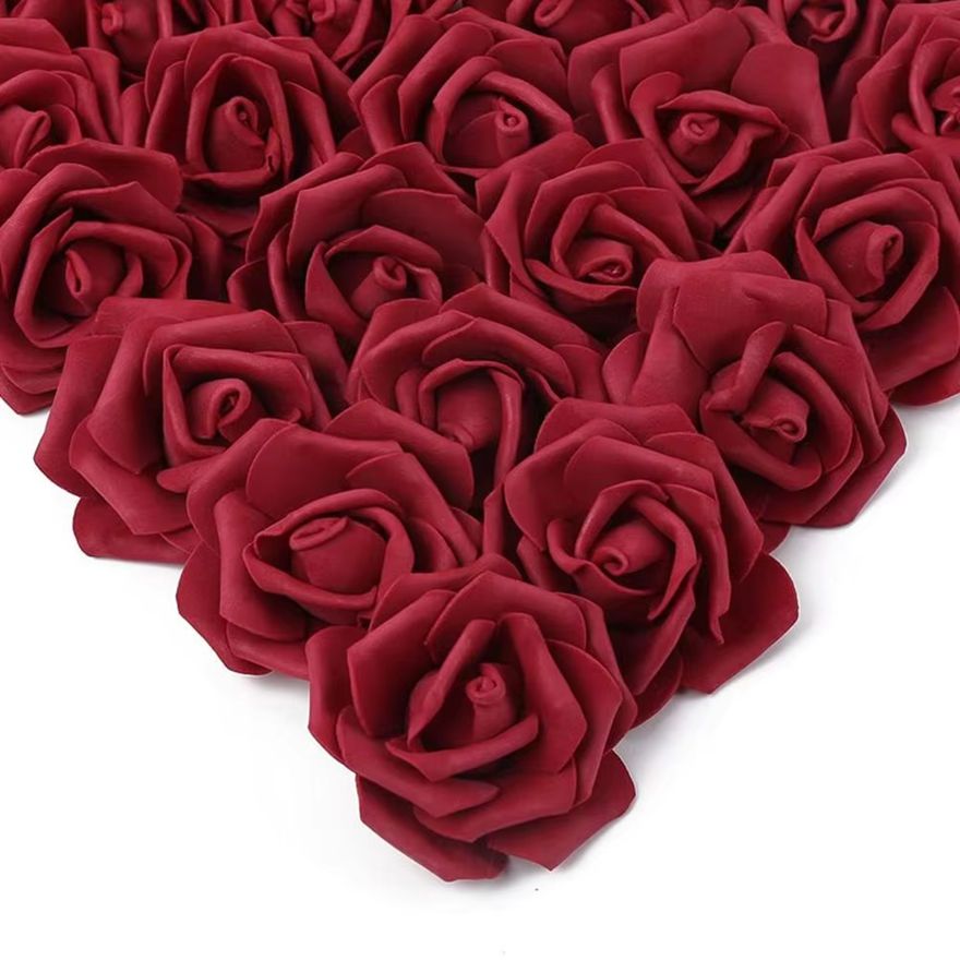 PE-Schaum Rose Hochwertige Blume Weihnachten Hochzeit Brautstrauß Auto Dekor DIY Geschenkbox Kranz Zuhause Outdoor Garten Party