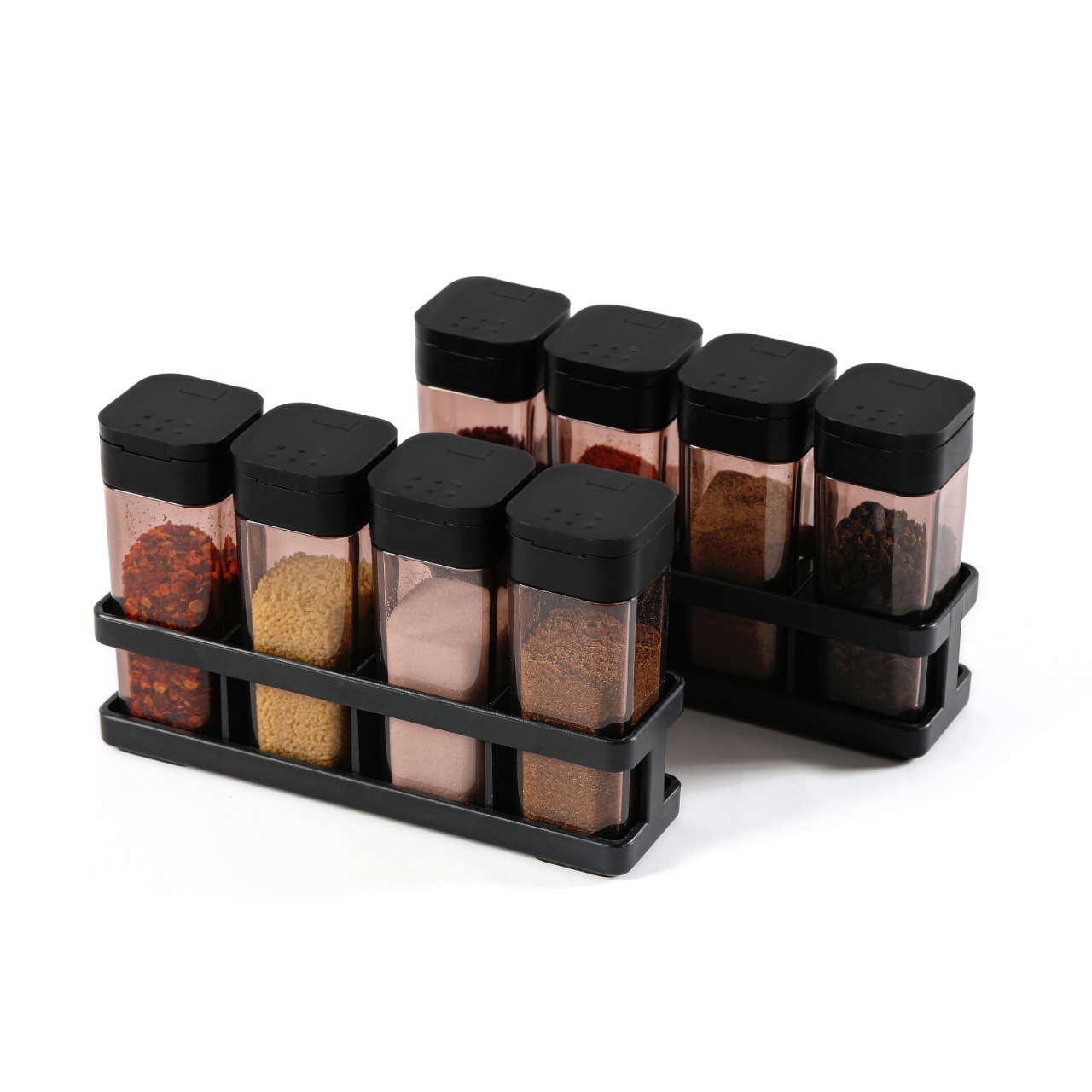 Kitchen Spice Jar Container Set Household Seasoning Box Spice Organizer Airtight Moisture Proof Spice Bottles Storage Jars