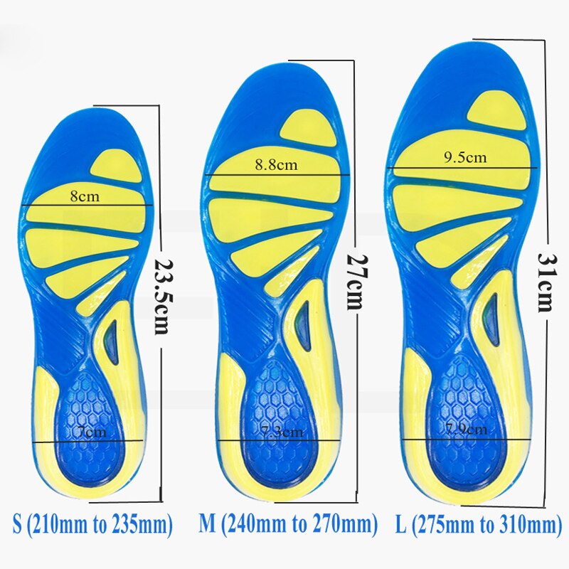 EiD Gel – semelles orthopédiques en Silicone pour chaussures de Sport, absorbe les chocs