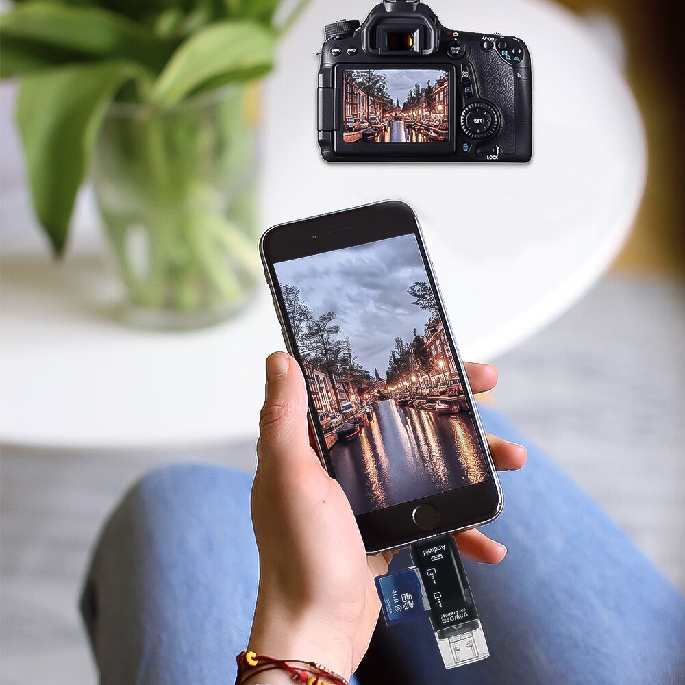 Kebidumei usb 3.0 kartenleser micro-sd-adapter smart micro-sd-kartenleser tf-kartenleser für kamera, handy und pc