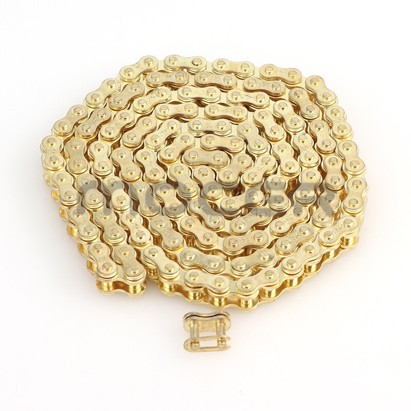 Motorcycle 25H chains 68L-158L Link Golden Chain For 47cc 49cc Pocket Bike Mini Moto Quad Dirt ATV Scooter bike parts