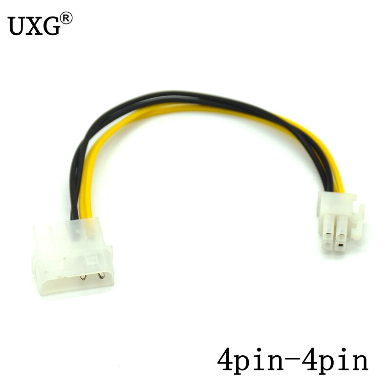 8 Inch ATXP4EXT ATX 12V 4-pin Male to 4Pin 8pin Female PC CPU Power Extension Cord Connector Adapter