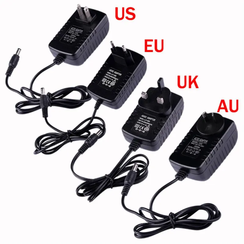 AC 110-240 V naar DC 12 V 1A 2A 3A Universele Power Adapter Supply Lader Converter Schakelaar EU US Plug Transformator LED Driver