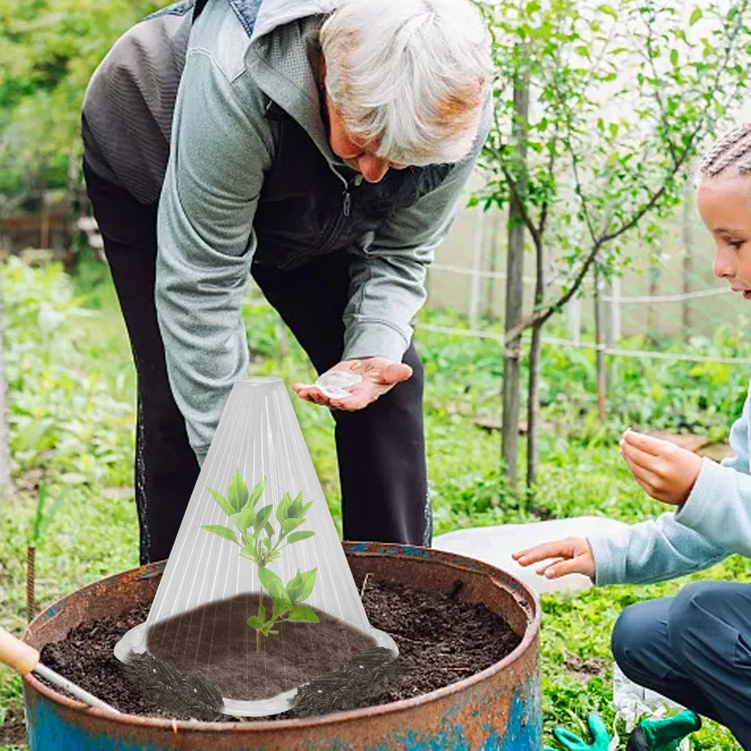 5-50pcs Garden Plant Cloches Plant Garden Protective Cover Protected From Insects and Frost Weather Garden Tool for Lawn Care
