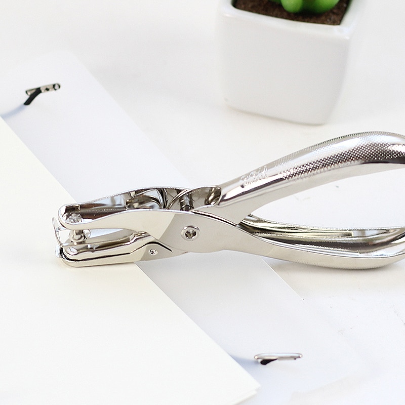 Papier Perforator Papier Handmatige Punch Hand Houden Enkele Binder Parts Scrapbooking Stoten Craft Machine Briefpapier
