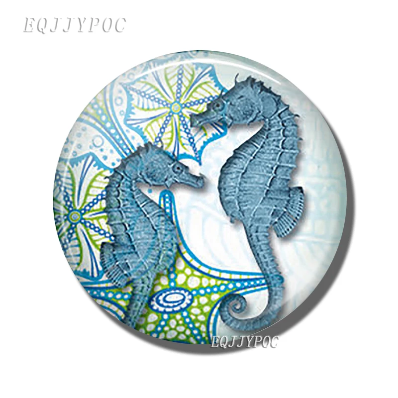 Mergulho 30mm geladeira ímã oceano subaquático criatura foto de vidro cabochão geladeira magnética adesivos nota decoração da sua casa: Cinza claro