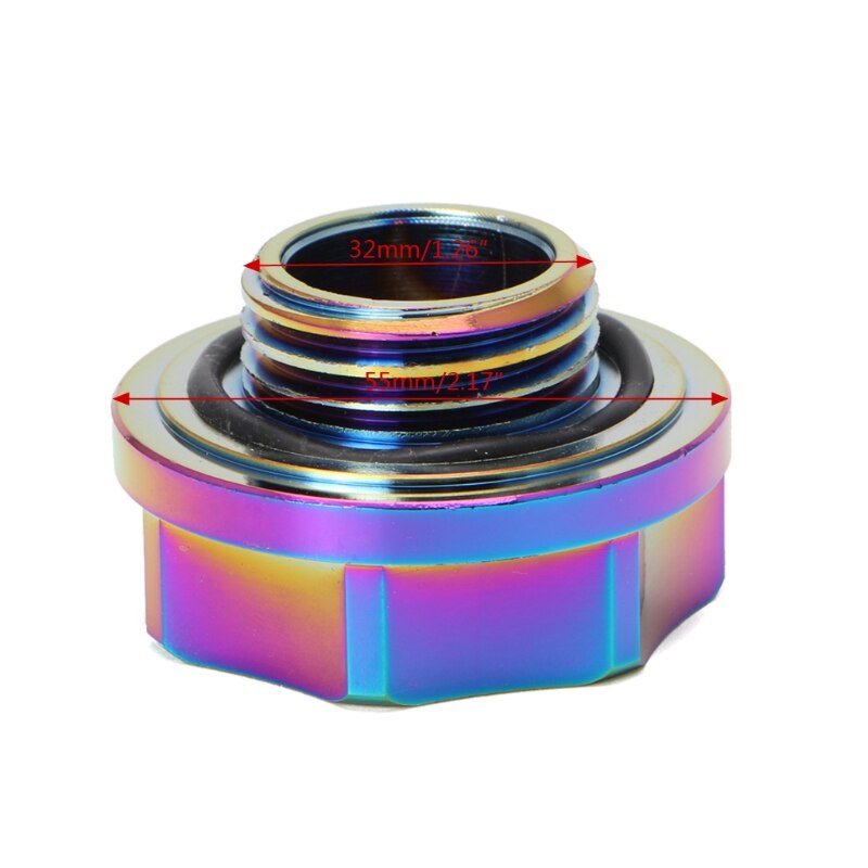 Aluminum Automobile Vehicle Oil Cap Fuel Tank Oil Cover Engine Oil Filler Cap X6HF