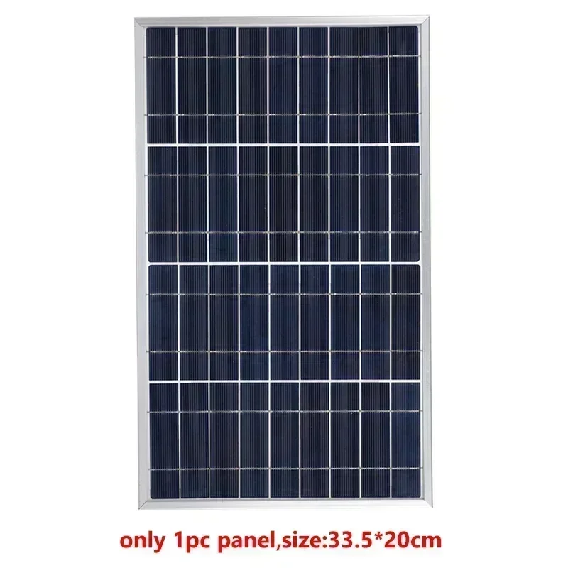 Kit de Panel Solar de 300W, alimentación USB policristalina completa de 12V, generador Solar portátil recargable para exteriores, generador Sola r para el hogar: Camuflaje digital