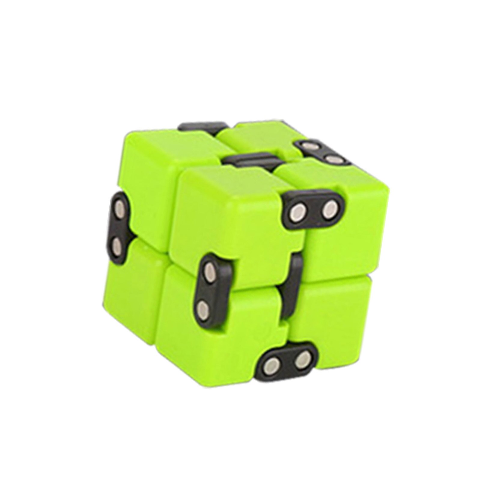 Fidget Toys Simple Decompression Toy Infinity Magic Cubo Square Puzzle Toys Relieve Stress Funny Hand Game Four Corner Maze Toys: Green