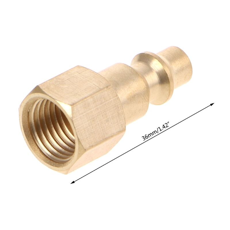 Solid Brass 1/4&quot; NPT Quick Connector Air Hose Fittings Air Compressor Coupler Plug 19QB