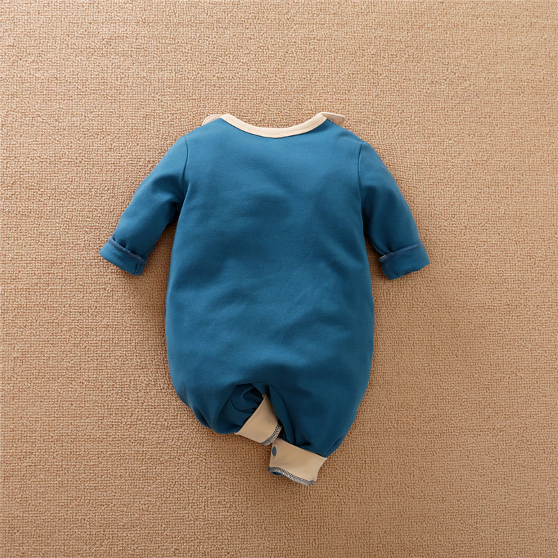 Bunvel Frühling Infant Baby Mädchen Jungen Overall Langarm Strampler Cartoon Fuchs Muster Neugeborenen Kostüm Outfits