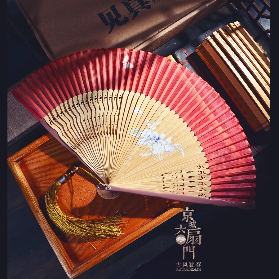 Japanese Hefeng Dragon Printing Craft Fan Fan 6" Ladies Folding Fan Folding Chinese Style Summer