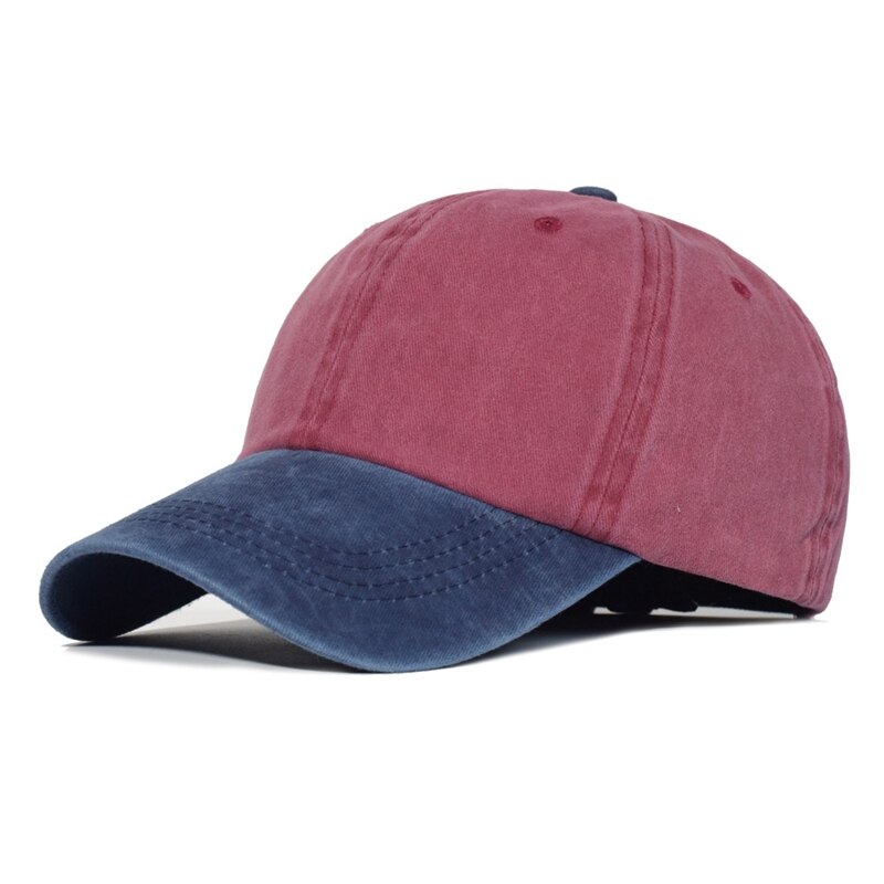 Wassen Splitsen Soft Top Verstelbare Mannen Dad Hoed Shading Zomer Outdoor Zon Bescherming Unisex Hip Hop Baseball Cap Snapback: 1