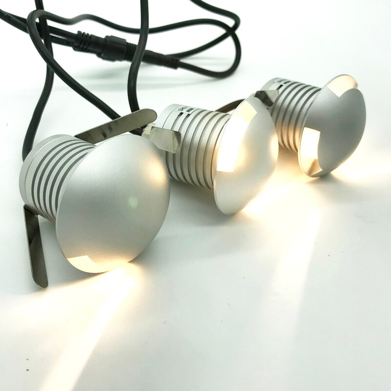 Treefores 3w dc 12v 24v led spot belysning  ip67 udendørs havespot lampe ce rohs party swimmingpool trappe pære spotlight