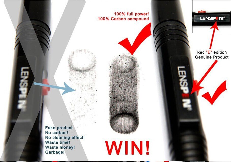 100% Original Genuine LENSPEN LP-1 Dust Cleaner Camera Cleaning Lens Pen Brush kit for Canon Nikon Filter DSLR SLR Free