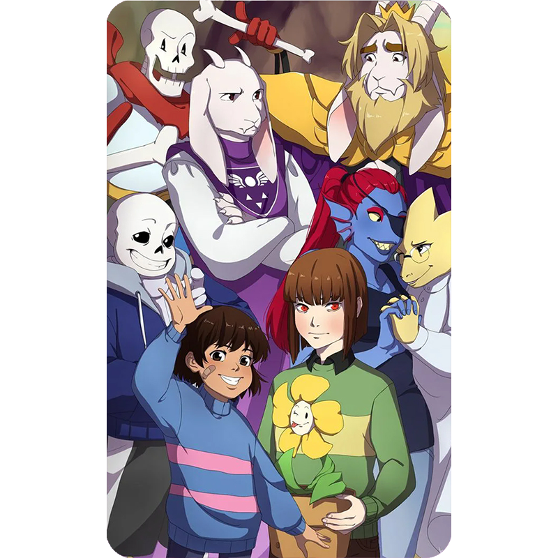 UNDERTALE Kühlschrankmagnet, Karikatur-Figuren-Magnet, geeignet für sterben Küche zu Hause, Kühlschrank, Zauberstab, Tür, Büro, DIY-Dekoration