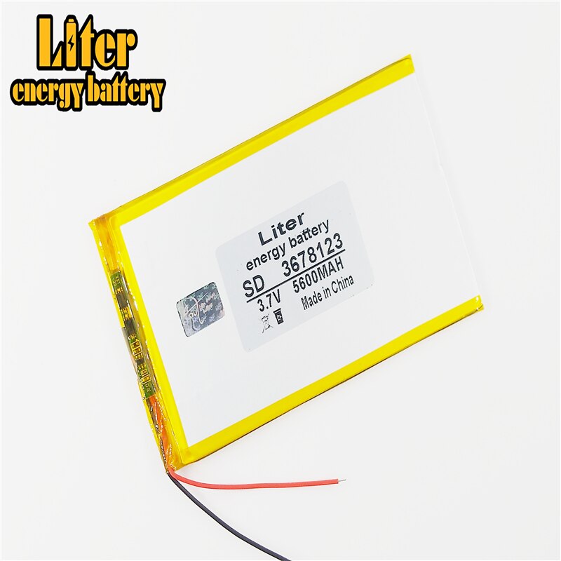 Tablet Pc Batterij Capaciteit 3678123 3.7V 5600mA Universele Li-Ion Batterij Voor Tablet Pc 7 Inch 8 Inch 9Inch 10Inch 11 Inch