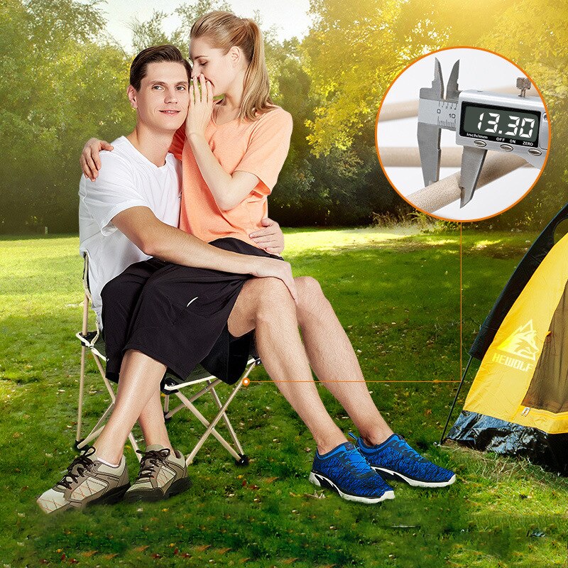 Hewolf Outdoor Opvouwbare Tafel En Stoel 5 Stuk Set Aluminium Legering Vissen Draagbare Opslag Stoel Camping Tafel set