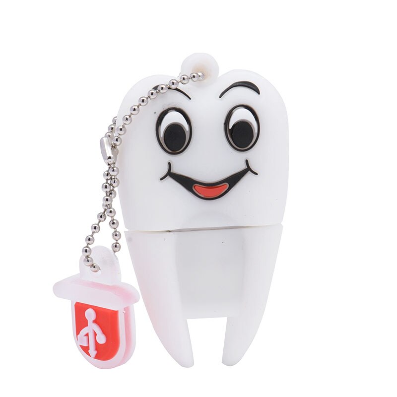 Jaster Pen Drive Tanden Leuke Model 8Gb/16Gb/32Gb/64Gb Usb 2.0 flash Drive, tand Flash Memory Stick Pendrive Tandarts U Disk: 32GB / Smiley face