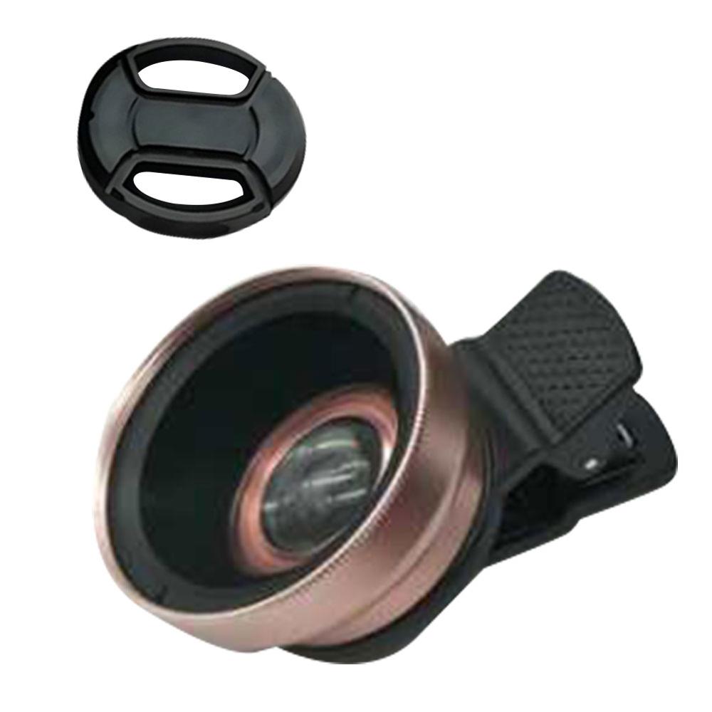 Phone Lens Kit 0.45x Super Wide Angle+12.5x Macro Lens HD Telephoto Lens for iPhone11 9 8 Redmi 7 Samsung Huawei P20 Mate: Pink