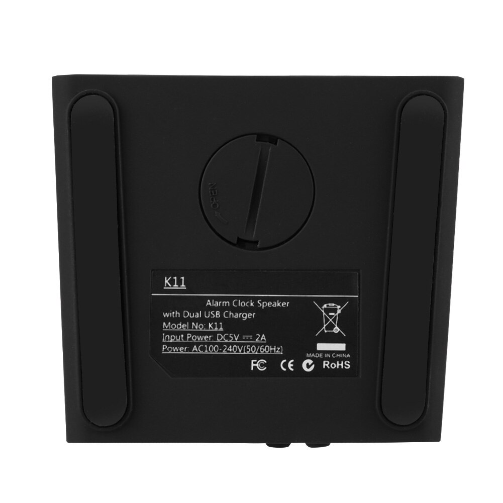 K11 USB Charging LED Digital Electronic Alarm Clock Bluetooth Speaker Audio
