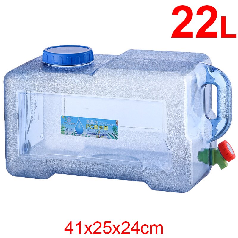 UPORS Portable Water Storage Containers with Faucet Large Water Bucket Jug Tank for Camping Outdoor Hiking BPA-Free: 22L