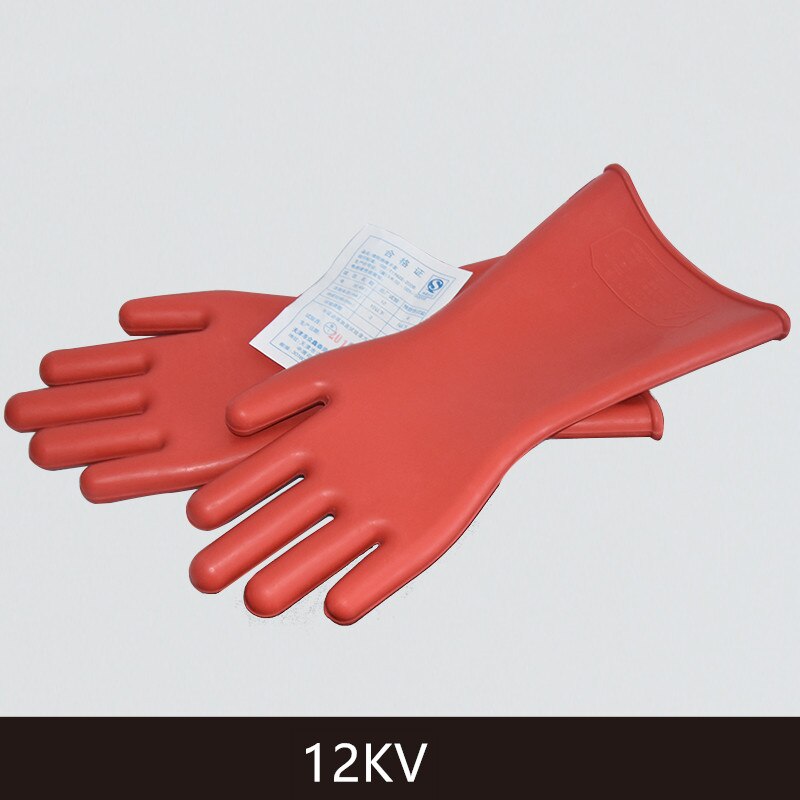 Gants de protection en caoutchouc Anti-électricité, isolant électrique haute tension, gants de travail de sécurité pour électricien: C