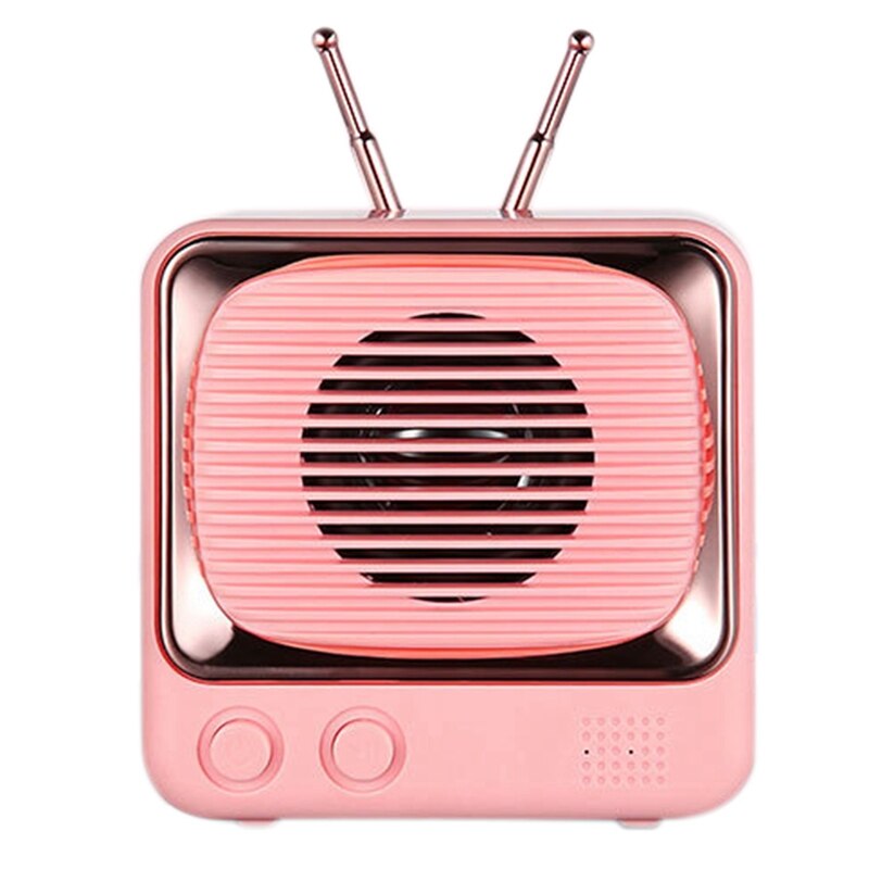 Retro Draagbare Draadloze Bluetooth Speaker Leuke Tv Mini Bluetooth Speaker: Default Title