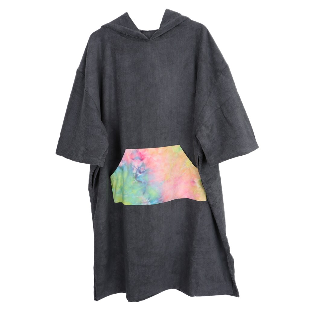 Albornoz de microfibra absorbente para Surf, ropa de playa y piscina de secado rápido, Poncho con capucha, albornoz, toallas de baño para hombres y mujeres