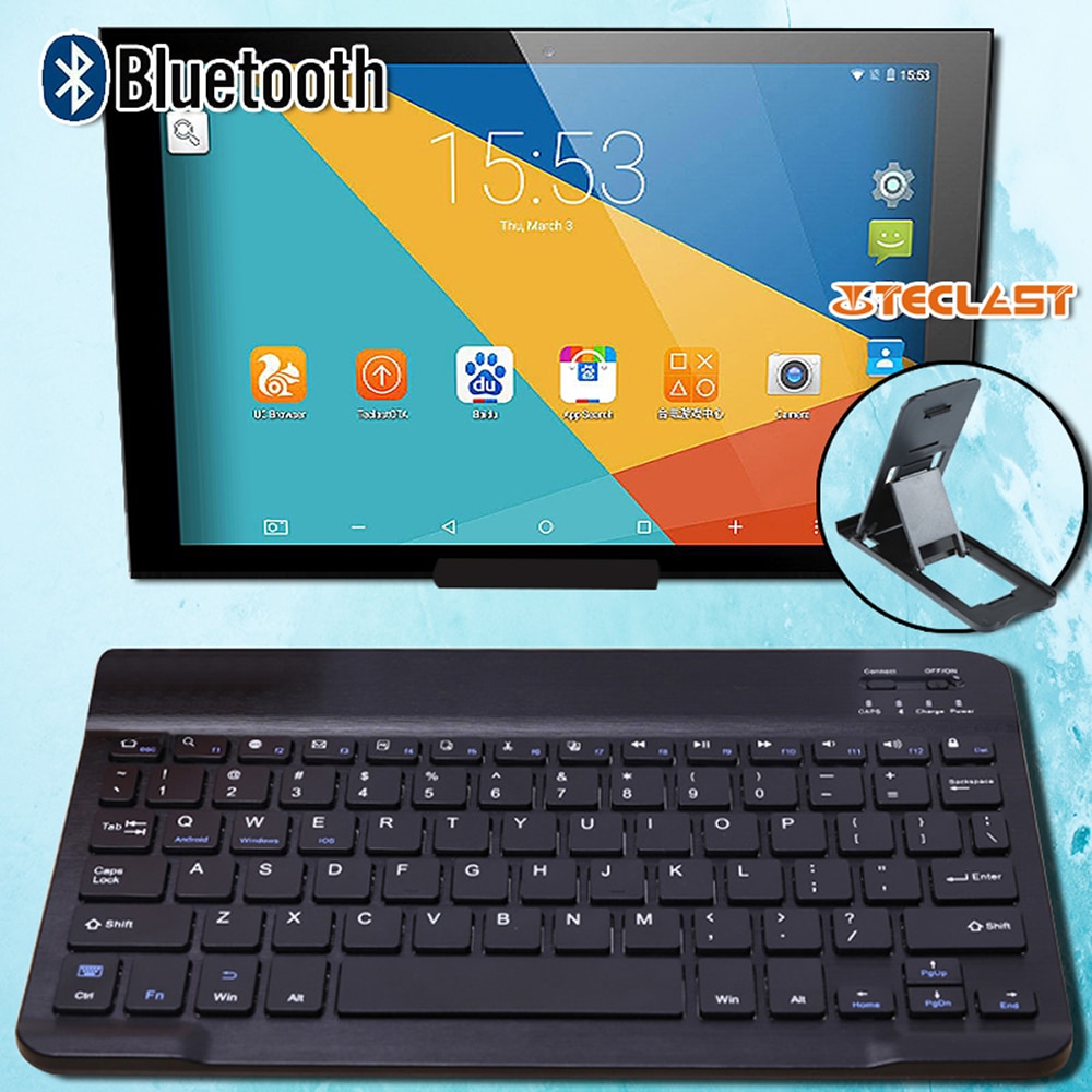 Teclado inalámbrico Bluetooth 3,0 para Teclast 98/A10S/M20/P10/T10/T20/X10/M30/X98 Plus, teclado ultradelgado