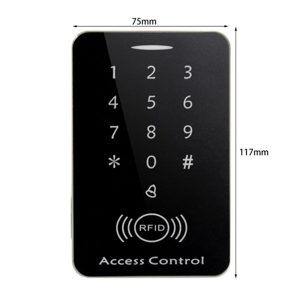 LESHP RFID allein Zugriff Kontrolle berühren Tastatur System Digitale Tastatur Türschloss Regler RFID Kartenleser mit 10 stücke Schlüssel