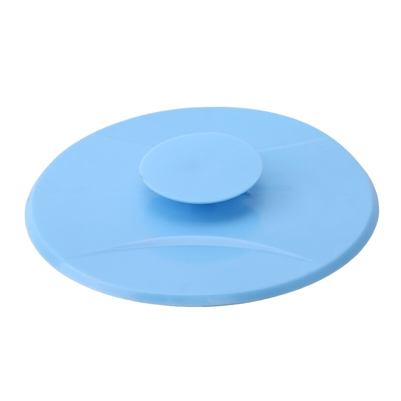 Kreis PVC Waschbecken Sieb Filter Wasser Stopper Bodenablauf Haar Fänger Badewanne Stecker Schlecht Küche Becken Stopper: Blau