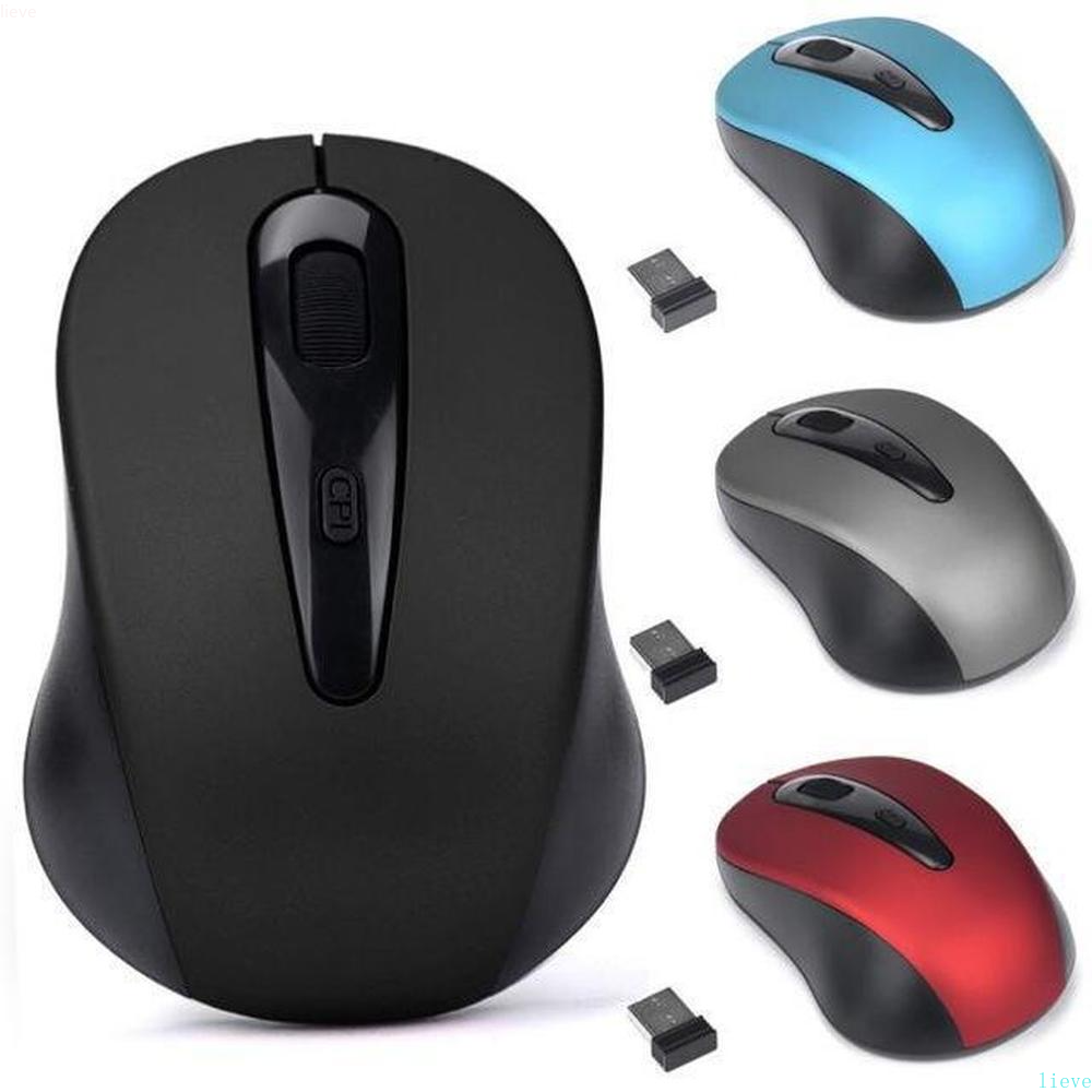 USB Optical Wireless Mouse 2000DPI Adjustable Receiver Optical Computer Gaming Mouse 2.4GHz Ergonomic Mice For Laptop PC Mouse