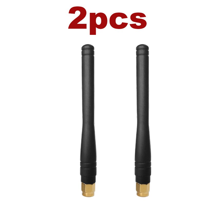 433MHz antenna 3dbi SMA Male Connector 433 mhz antena rubber waterproof antenne for wireless watermeter Gasmeter Lorawan Emeter: 2pcs